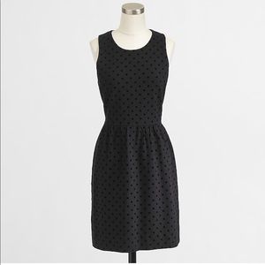 J. Crew Factory Ponte Dress in Velvet Dot
